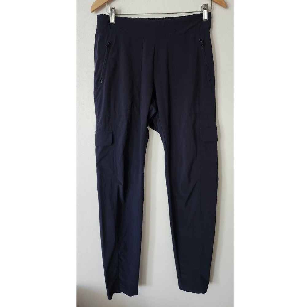 Athleta Chelsea Cargo Pants Navy Blue Size 6 Tall 6T Recycled Stretch Hiking